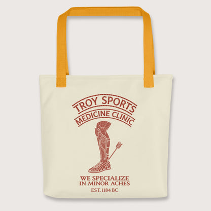Yellow Troy Sports Medicine Clinic Bag - history buff gift by HistoHead