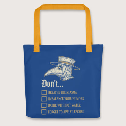 Yellow Plague Doctor Advice Bag - history buff gift by HistoHead