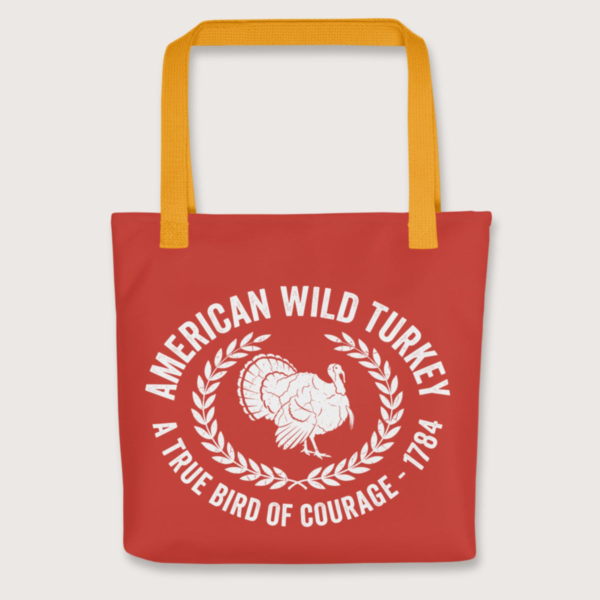 Yellow American Wild Turkey Bag - history buff gift by HistoHead
