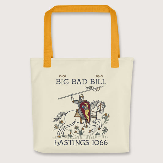 Yellow Big Bad Bill Bag - history buff gift by HistoHead