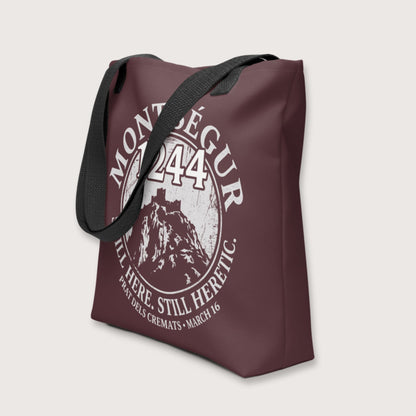 Montségur 1244 Still Here Still Heretic Bag - history buff gift by HistoHead