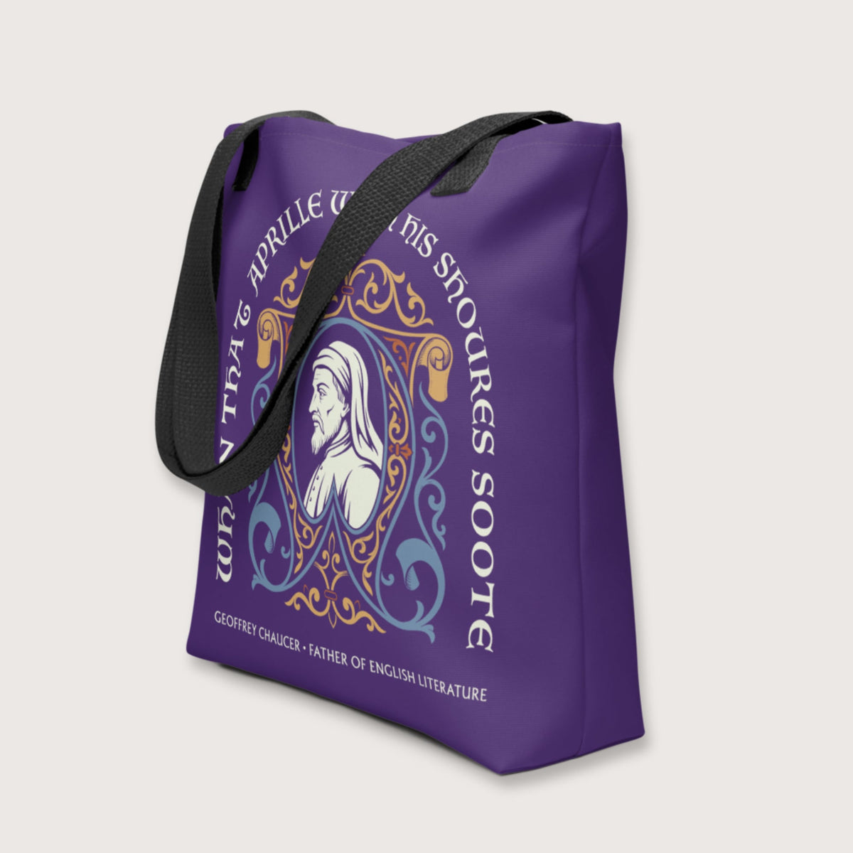Geoffrey Chaucer Bag - history buff gift by HistoHead
