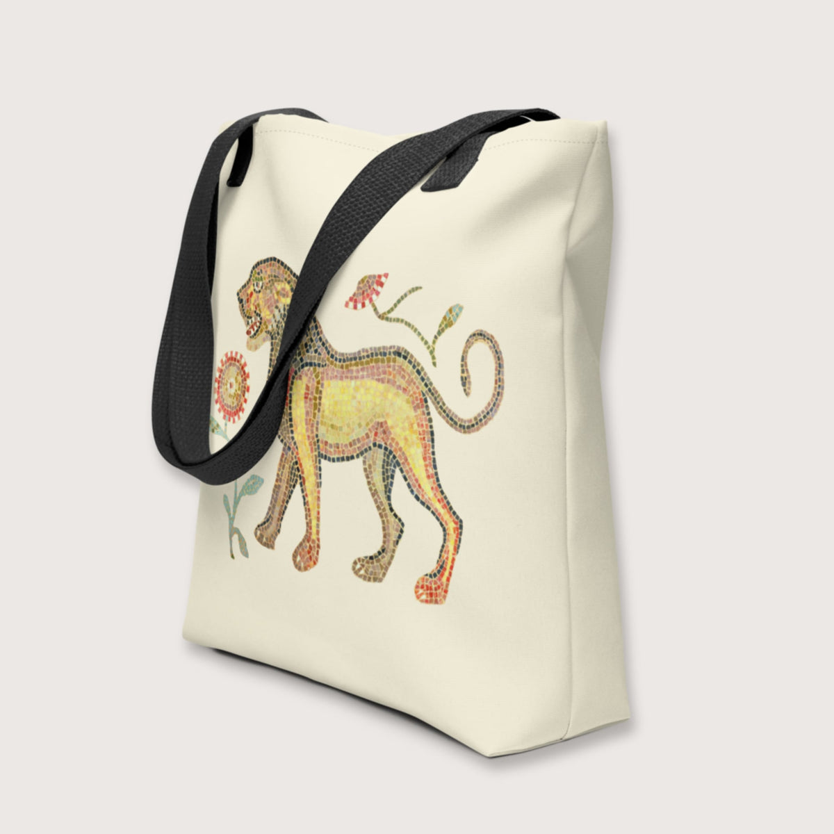 Ancient Roman Mosaic Lion Bag - history buff gift by HistoHead