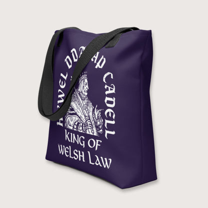 Hywel Dda King of Welsh Law Bag - history buff gift by HistoHead