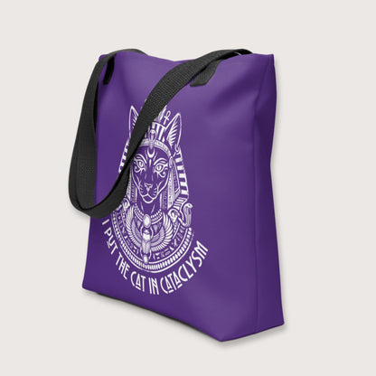 Bastet I Put the Cat in Cataclysm Bag - history buff gift by HistoHead