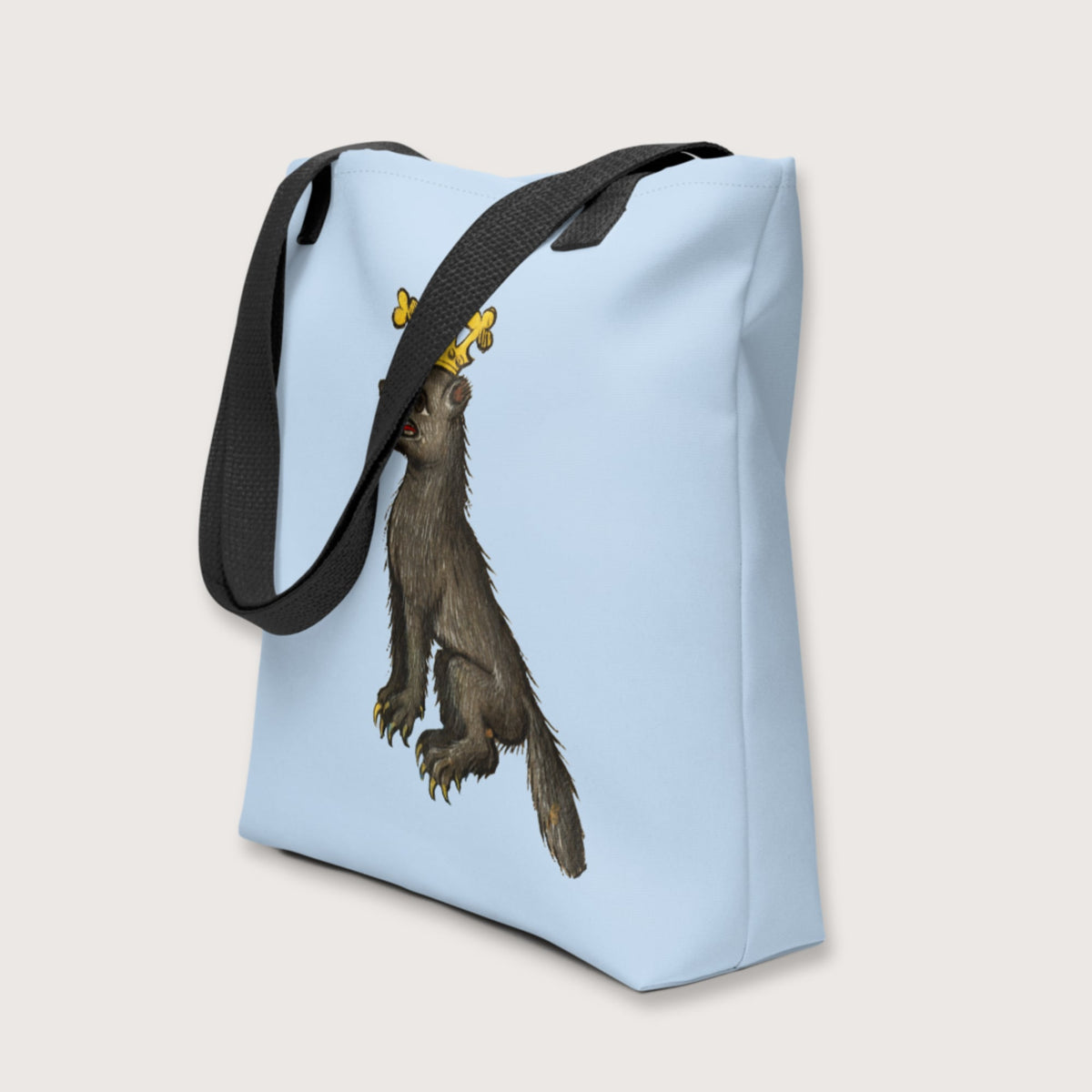 Medieval Wolf King Bag - history buff gift by HistoHead