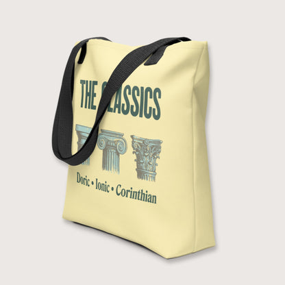 The Classics Doric Ionic Corinthian Bag - history buff gift by HistoHead