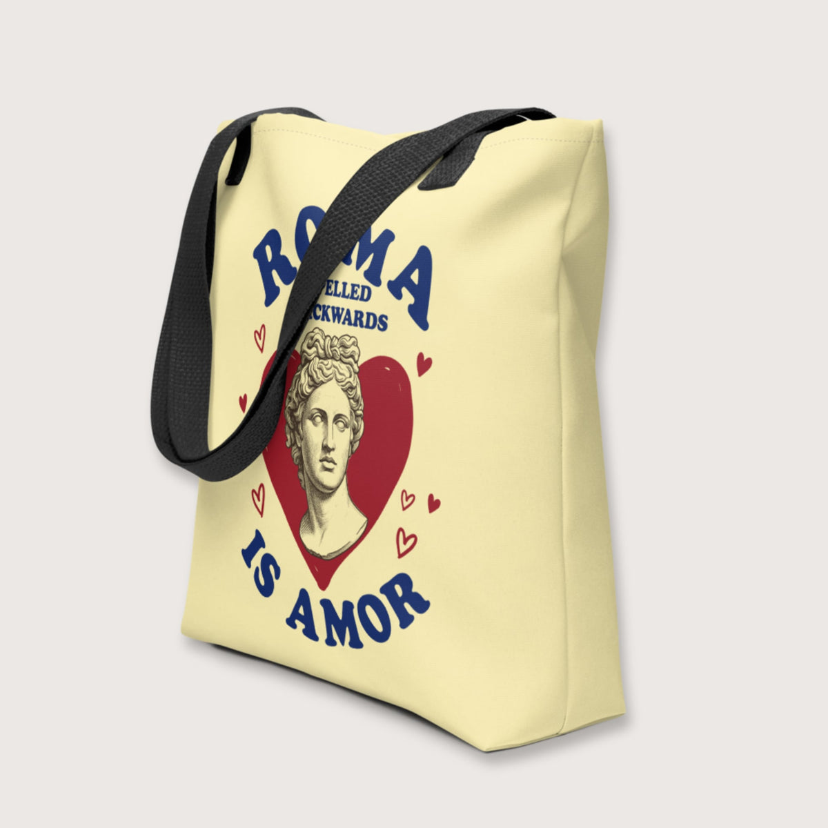 Roma Spelled Backwards Is Amor Bag - history buff gift by HistoHead