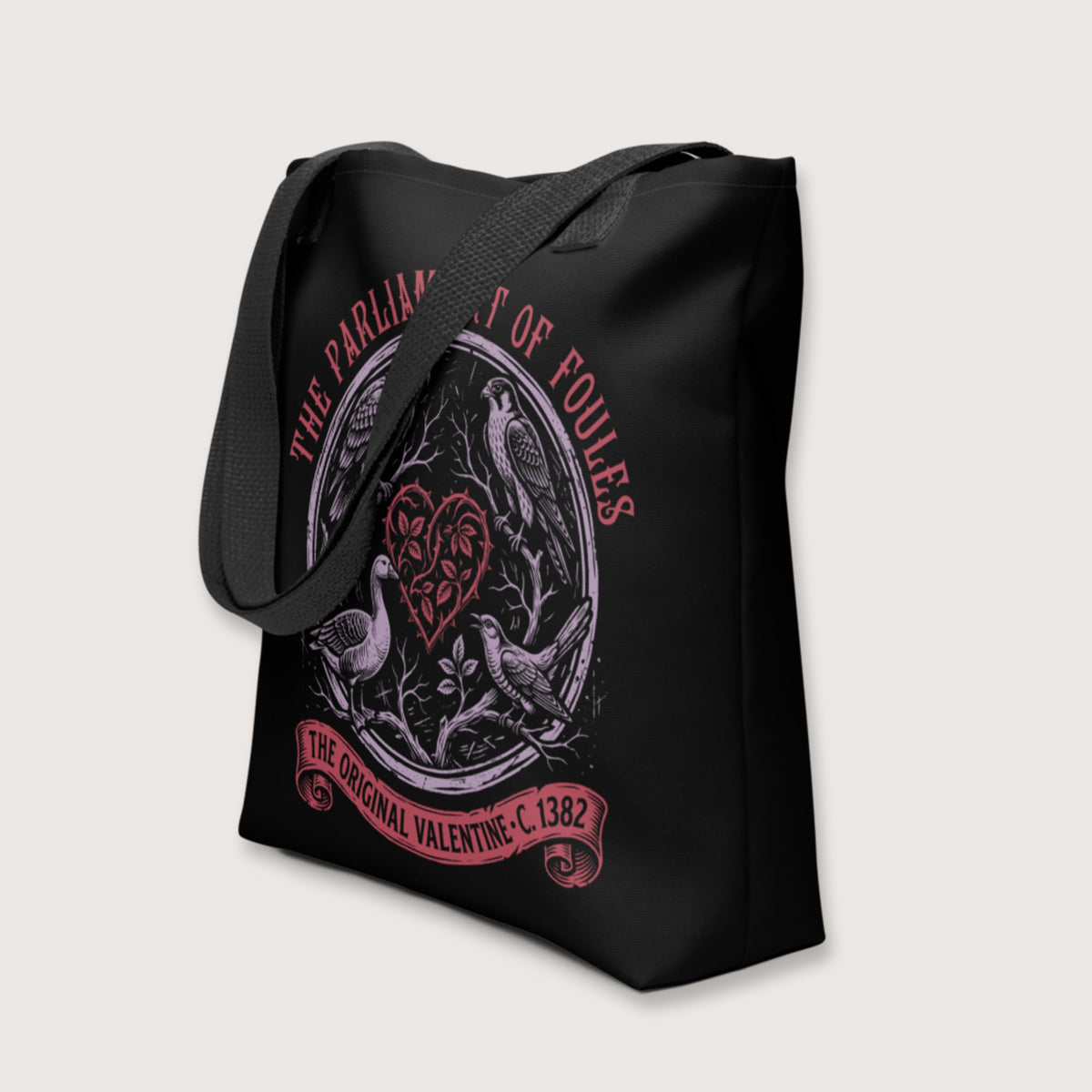 Chaucer Parliament of Foules Valentine Bag - history buff gift by HistoHead