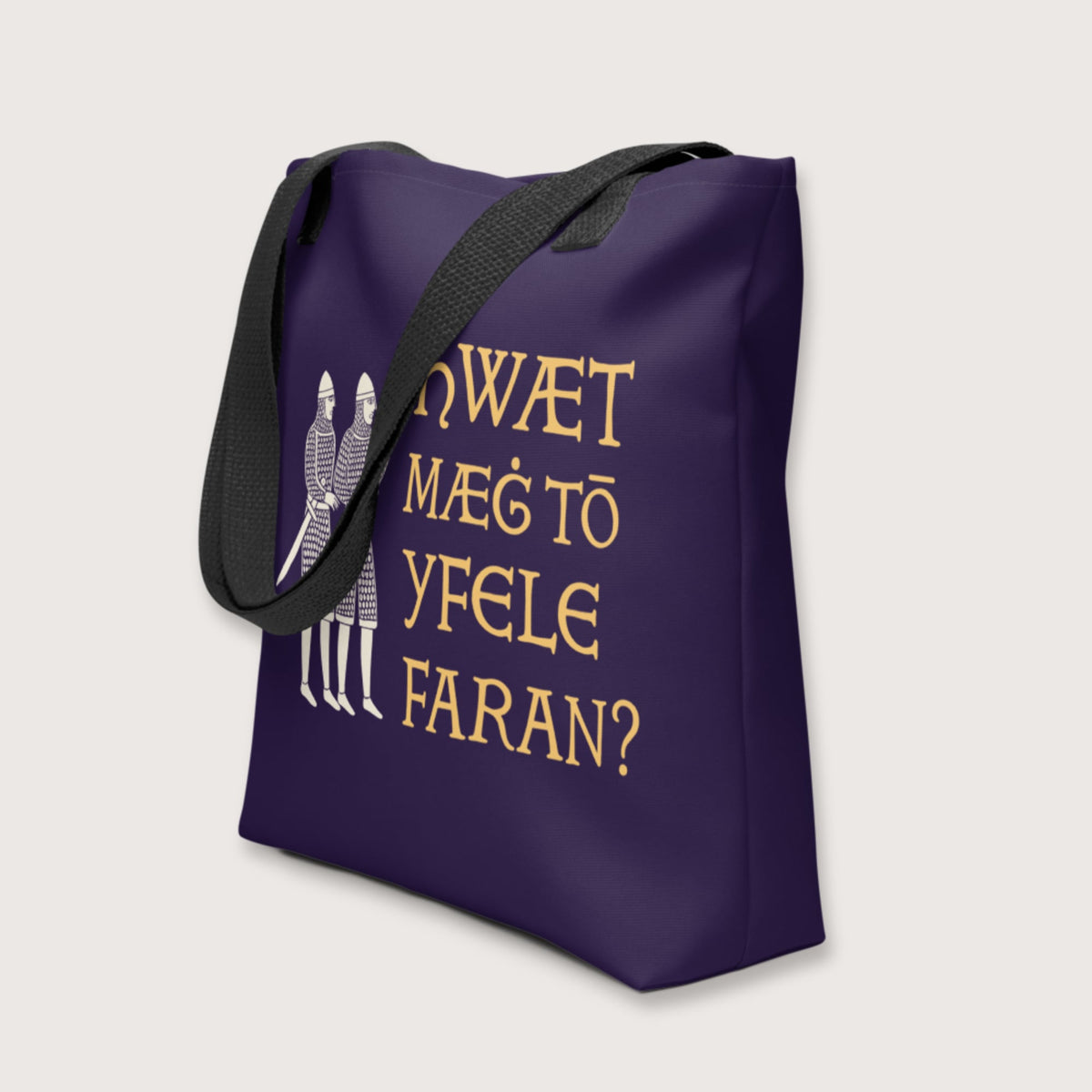 What Could Possibly Go Wrong in Old English Bag - history buff gift by HistoHead