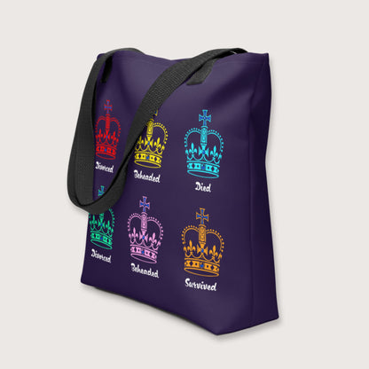Six Queens Bag - history buff gift by HistoHead