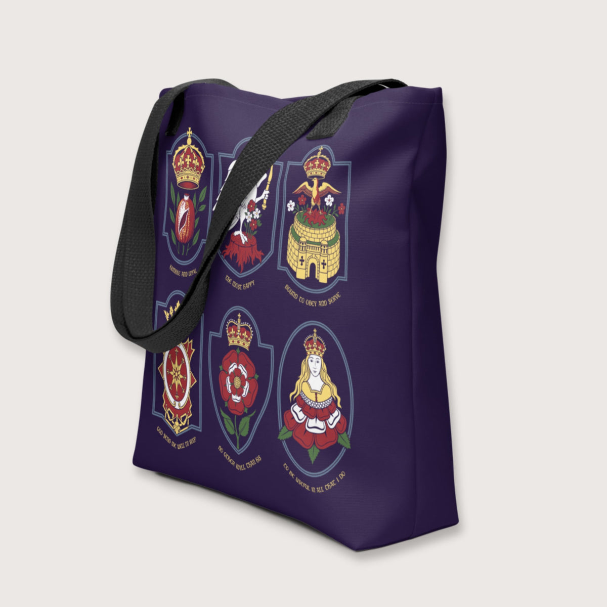 Six Wives Badges Bag - history buff gift by HistoHead