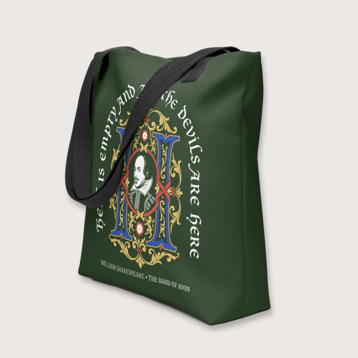 Shakespeare Hell Is Empty Bag - history buff gift by HistoHead