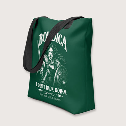 Boudica I Don't Back Down Bag - history buff gift by HistoHead