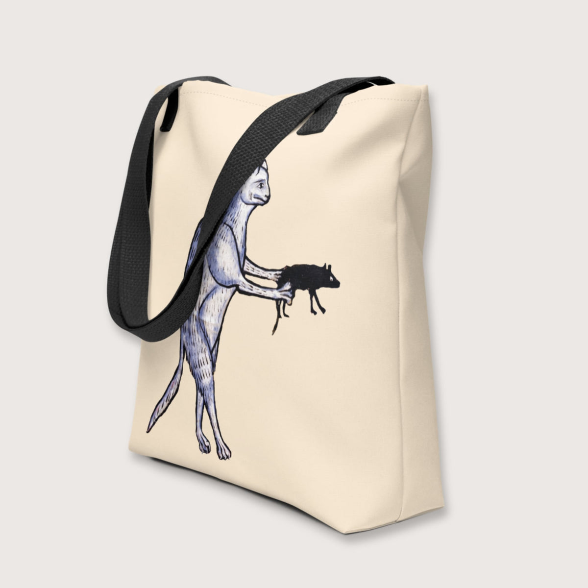 Weird Medieval Cat's Mouse-Gun Bag - history buff gift by HistoHead