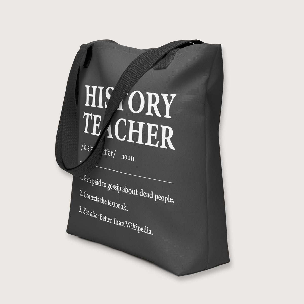 History Teacher Definition Bag - history buff gift by HistoHead