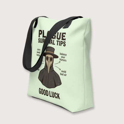 Plague Survival Tips Bag - history buff gift by HistoHead