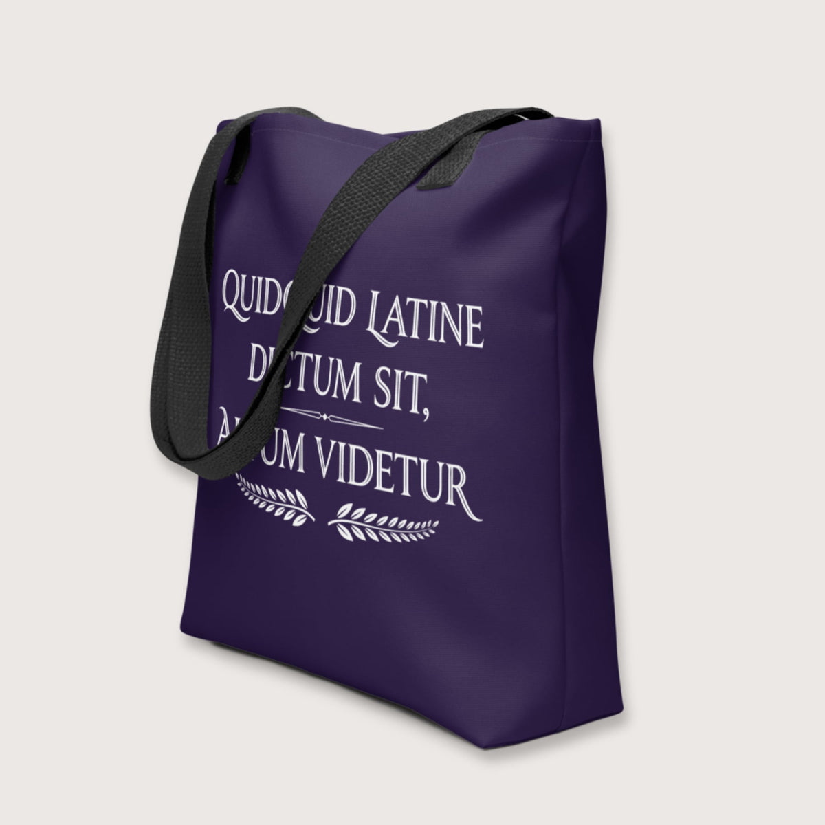 Whatever Is Said in Latin Seems Deep Bag - history buff gift by HistoHead