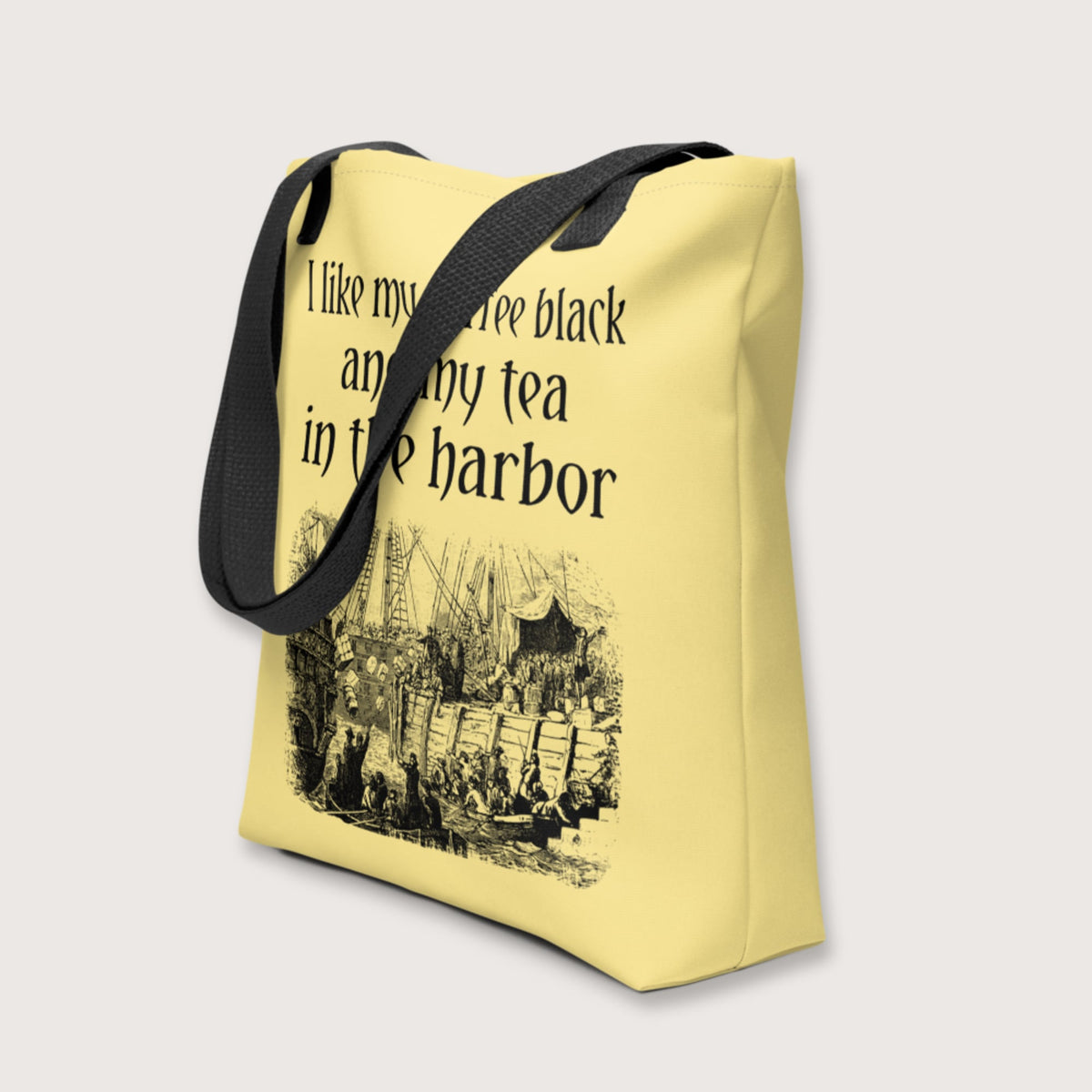 Coffee Black Tea in the Harbor Bag - history buff gift by HistoHead