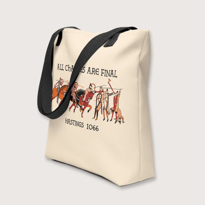 Bayeux Tapestry All Charges Are Final Bag - history buff gift by HistoHead