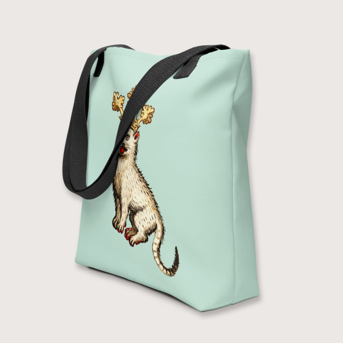 Medieval Cat King Bag - history buff gift by HistoHead