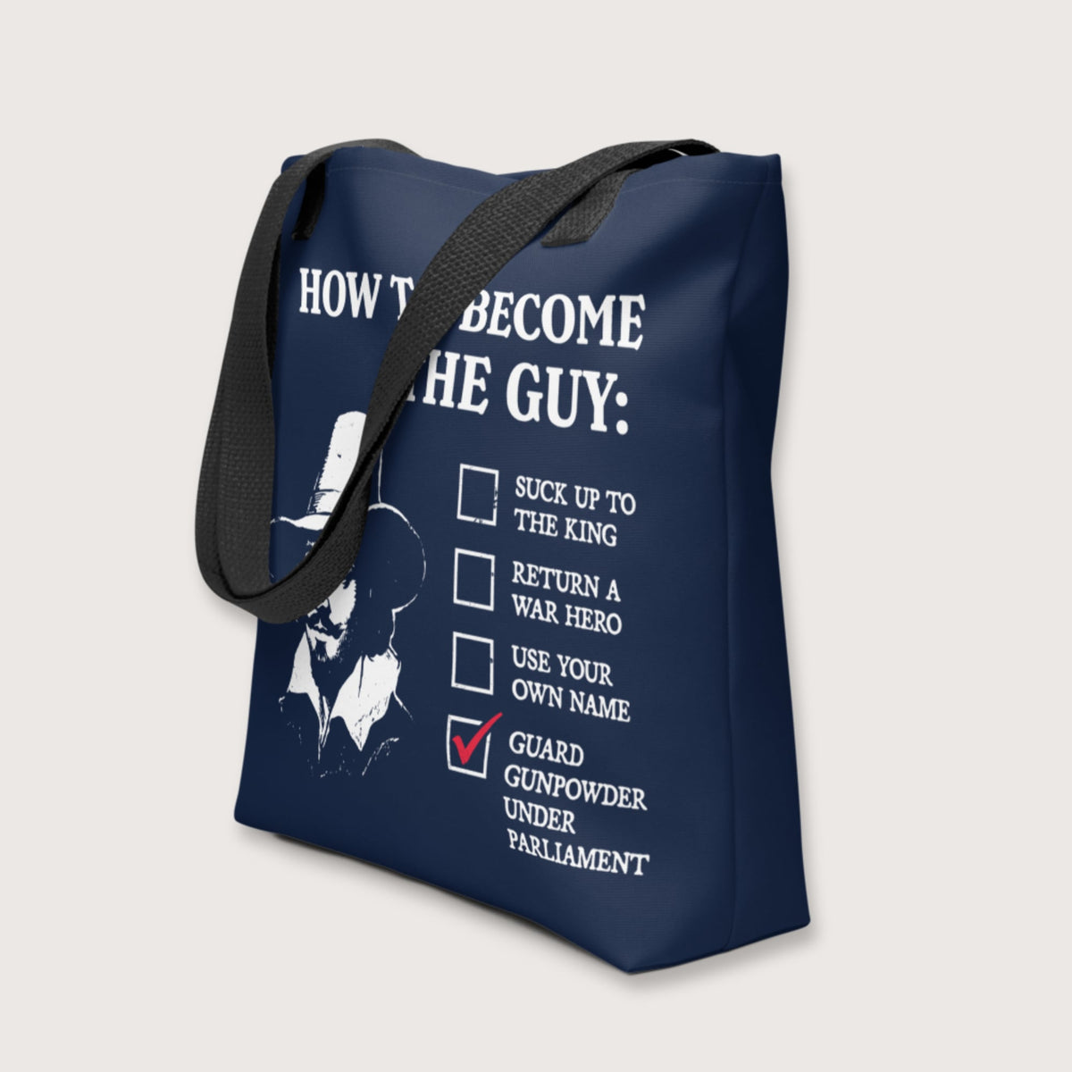 Guy Fawkes How to Become the Guy Bag - history buff gift by HistoHead