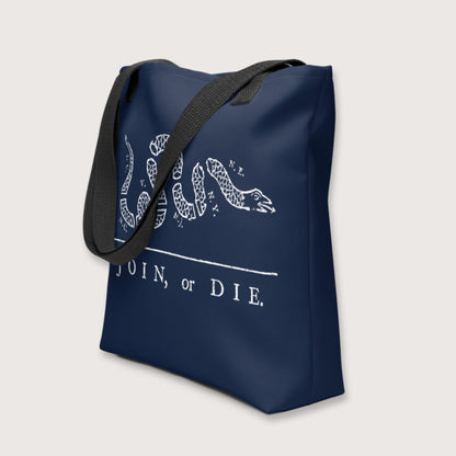 Join Or Die Bag - history buff gift by HistoHead