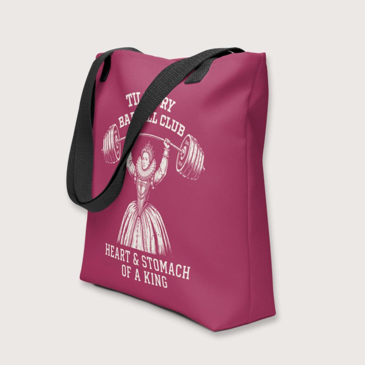 Elizabeth I Tilbury Barbell Club Bag - history buff gift by HistoHead
