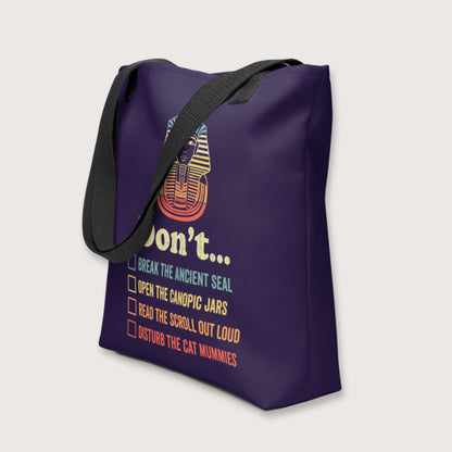 King Tutankhamun Advice Bag - history buff gift by HistoHead
