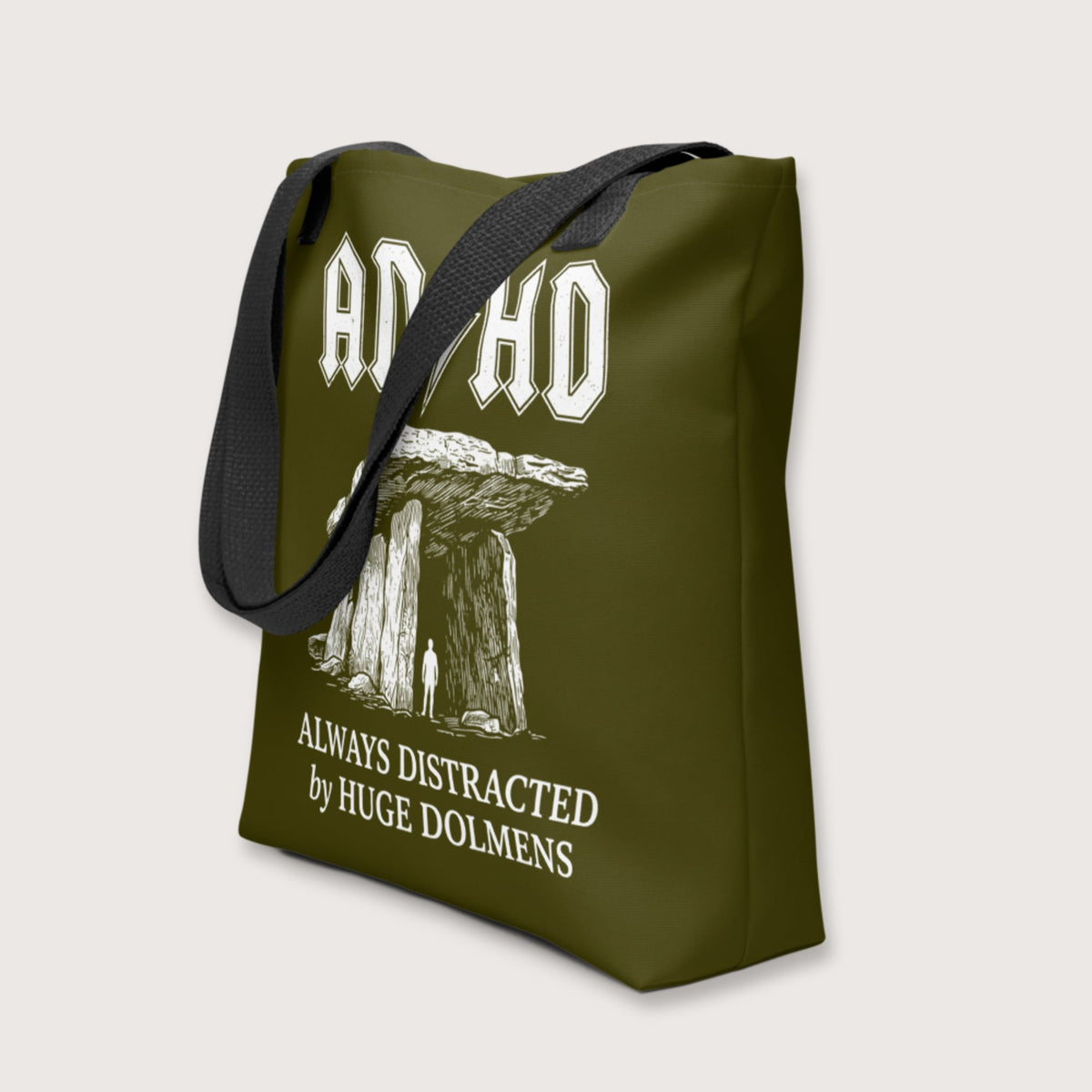 Always Distracted by Huge Dolmens Bag - history buff gift by HistoHead