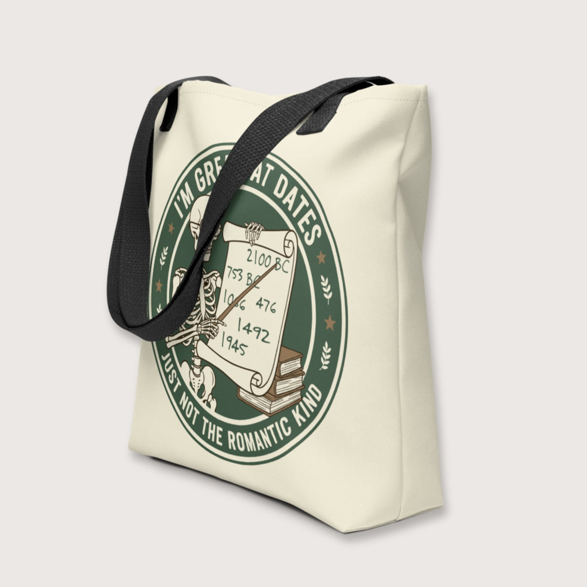 Great At Dates Bag - history buff gift by HistoHead