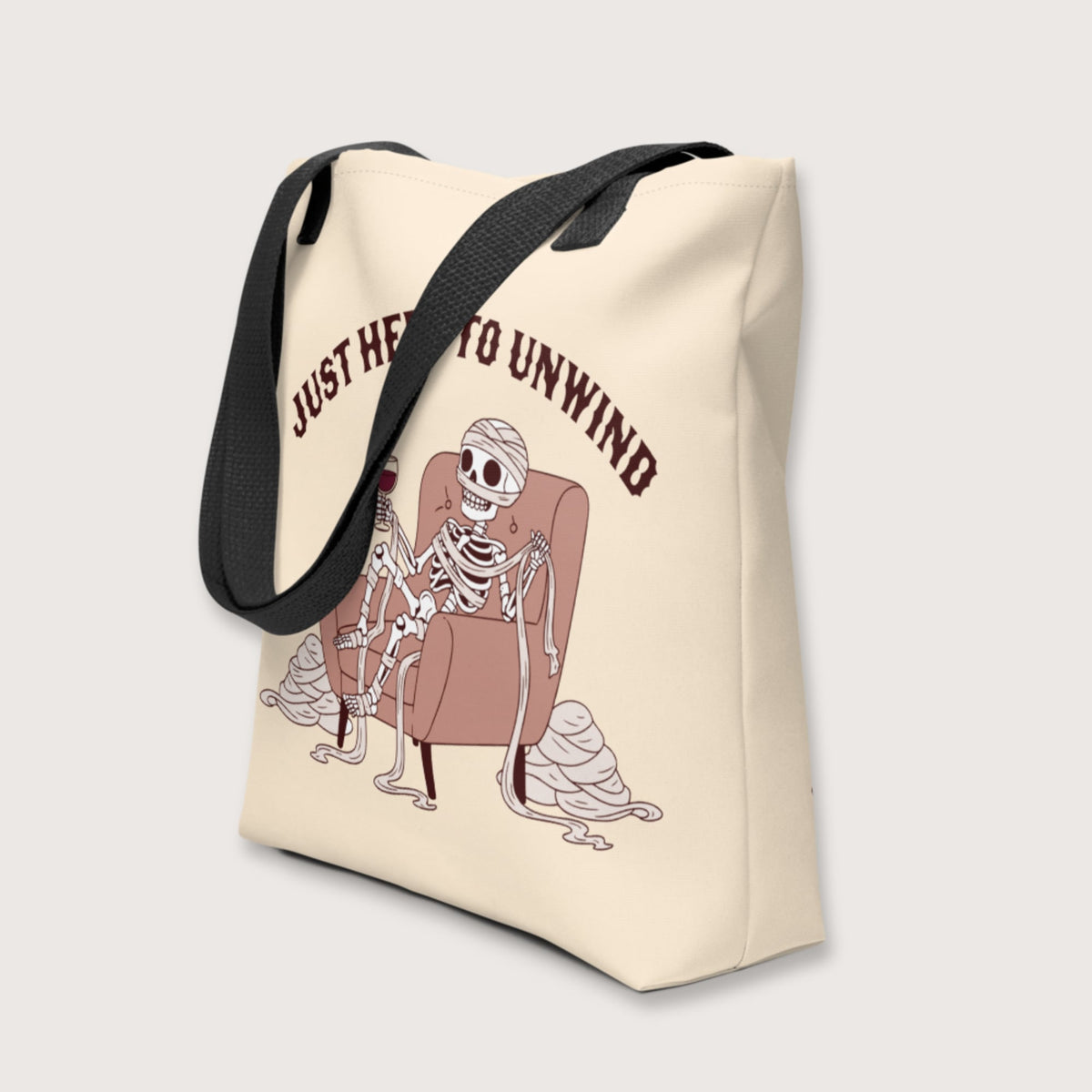 Just Here to Unwind Bag - history buff gift by HistoHead