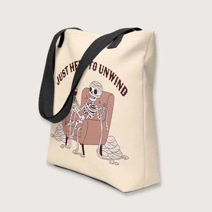 Just Here to Unwind Bag - history buff gift by HistoHead