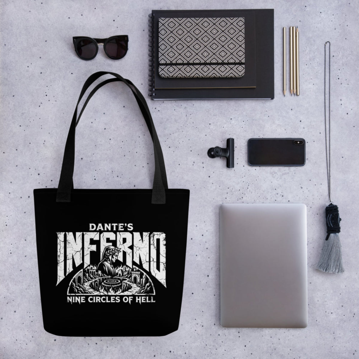 Dante's Inferno Bag - history buff gift by HistoHead