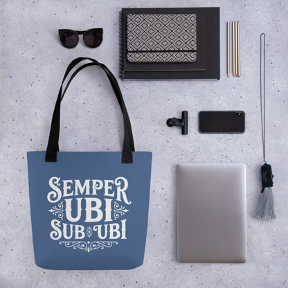 Latin Pun Semper Ubi Sub Ubi Bag - history buff gift by HistoHead