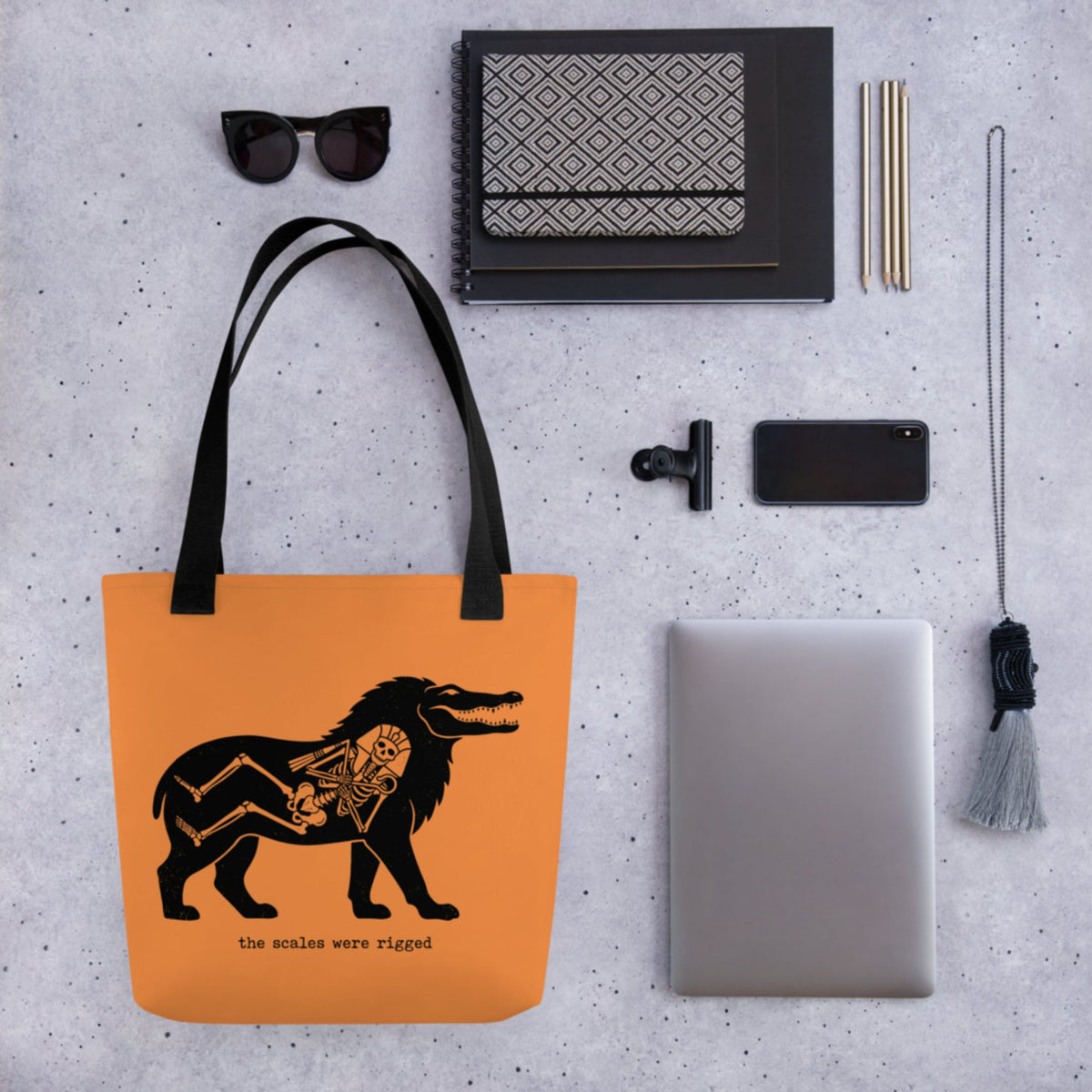 The Scales Were Rigged Bag - history buff gift by HistoHead