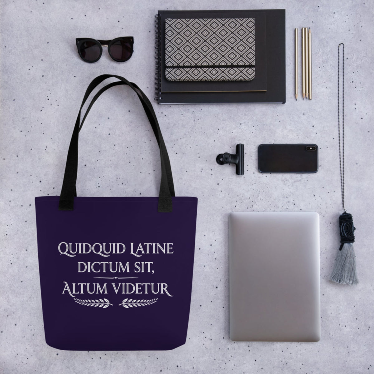 Whatever Is Said in Latin Seems Deep Bag - history buff gift by HistoHead