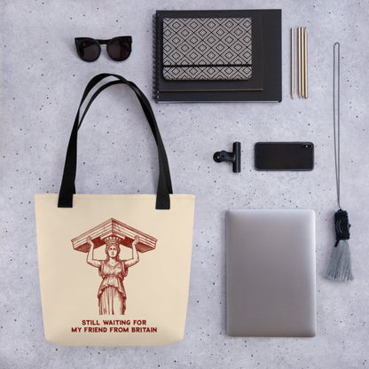 Caryatid Waiting for Her Friend Bag - history buff gift by HistoHead