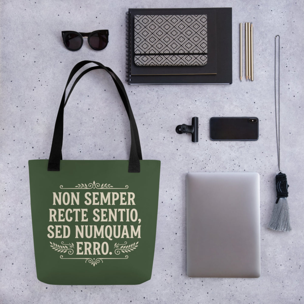 I'm Not Always Right But Never Wrong Latin Bag - history buff gift by HistoHead