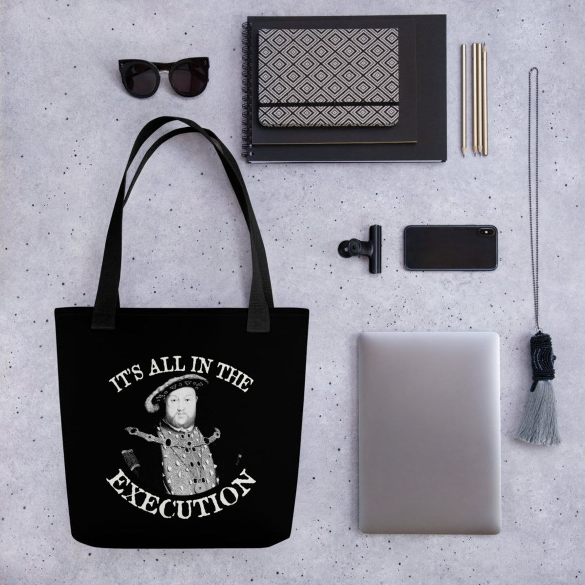 Henry VIII Execution Bag - history buff gift by HistoHead
