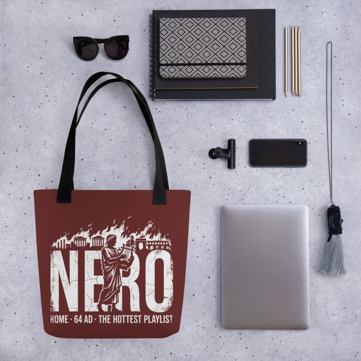 Nero's Hottest Playlist Bag - history buff gift by HistoHead