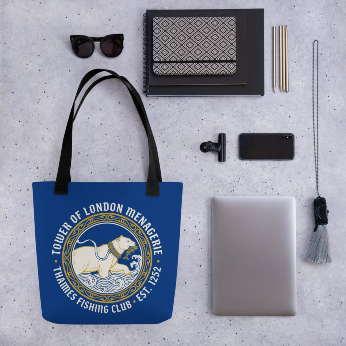 Tower Of London Menagerie Thames Fishing Club Bag - history buff gift by HistoHead