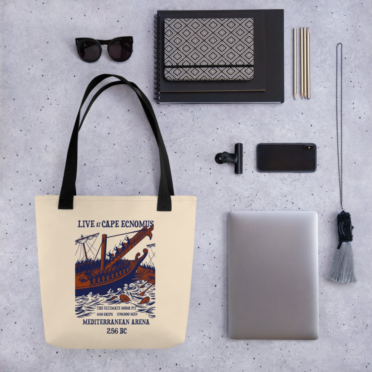 Battle of Cape Ecnomus Bag - history buff gift by HistoHead