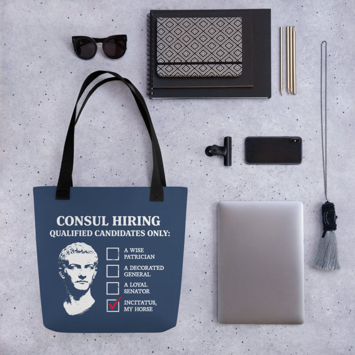 Caligula's Nominee for Consul Bag - history buff gift by HistoHead