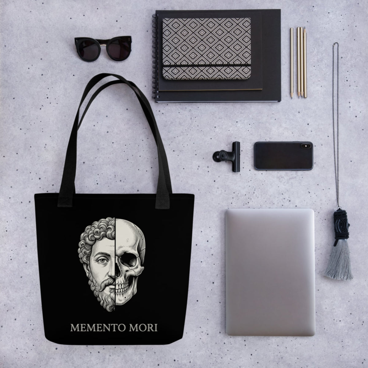 Marcus Aurelius Skull Bag - history buff gift by HistoHead