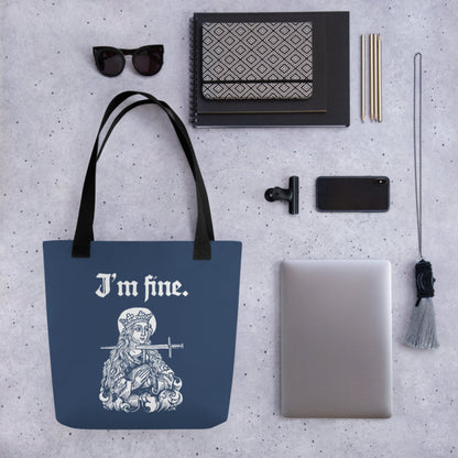 Saint Lucy I'm Fine Bag - history buff gift by HistoHead