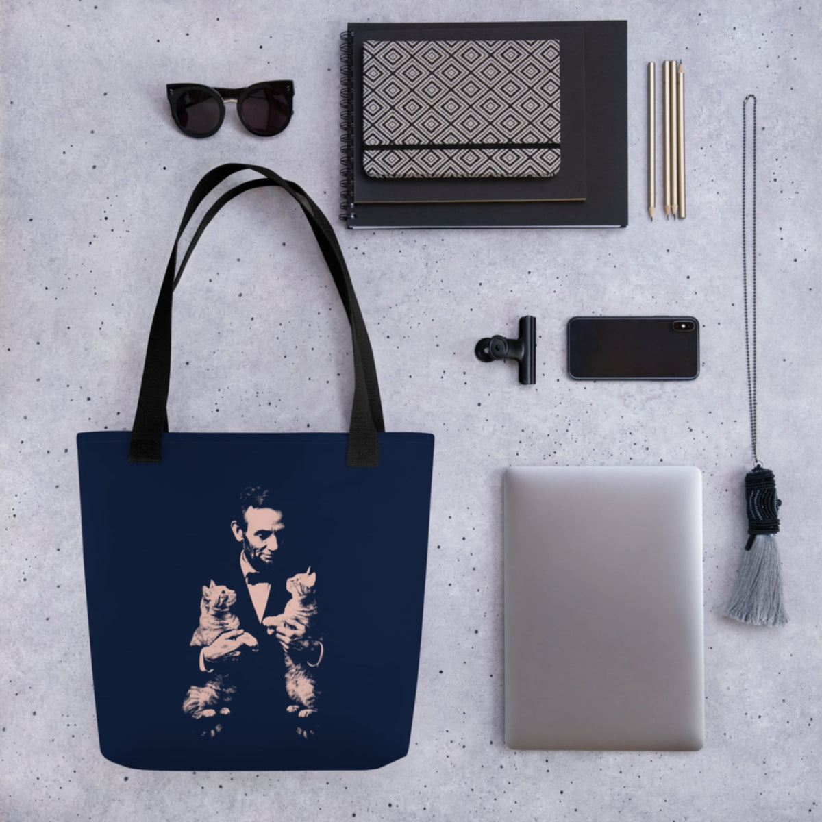 Lincoln Kittens Bag - history buff gift by HistoHead