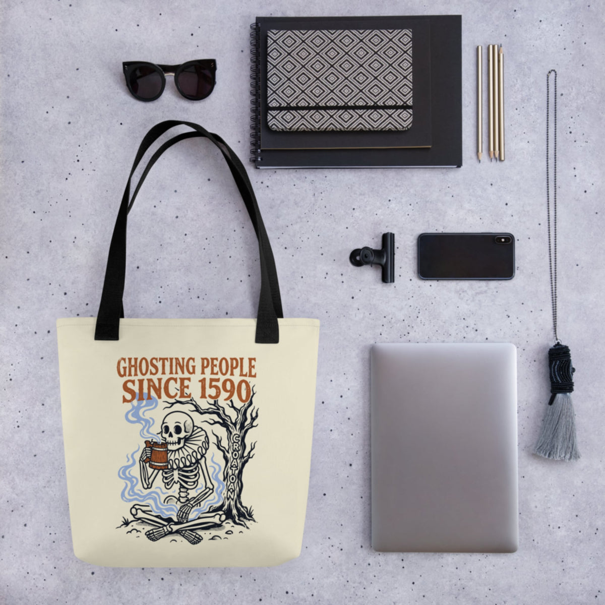Roanoke Colony Ghosting Since 1590 Bag - history buff gift by HistoHead