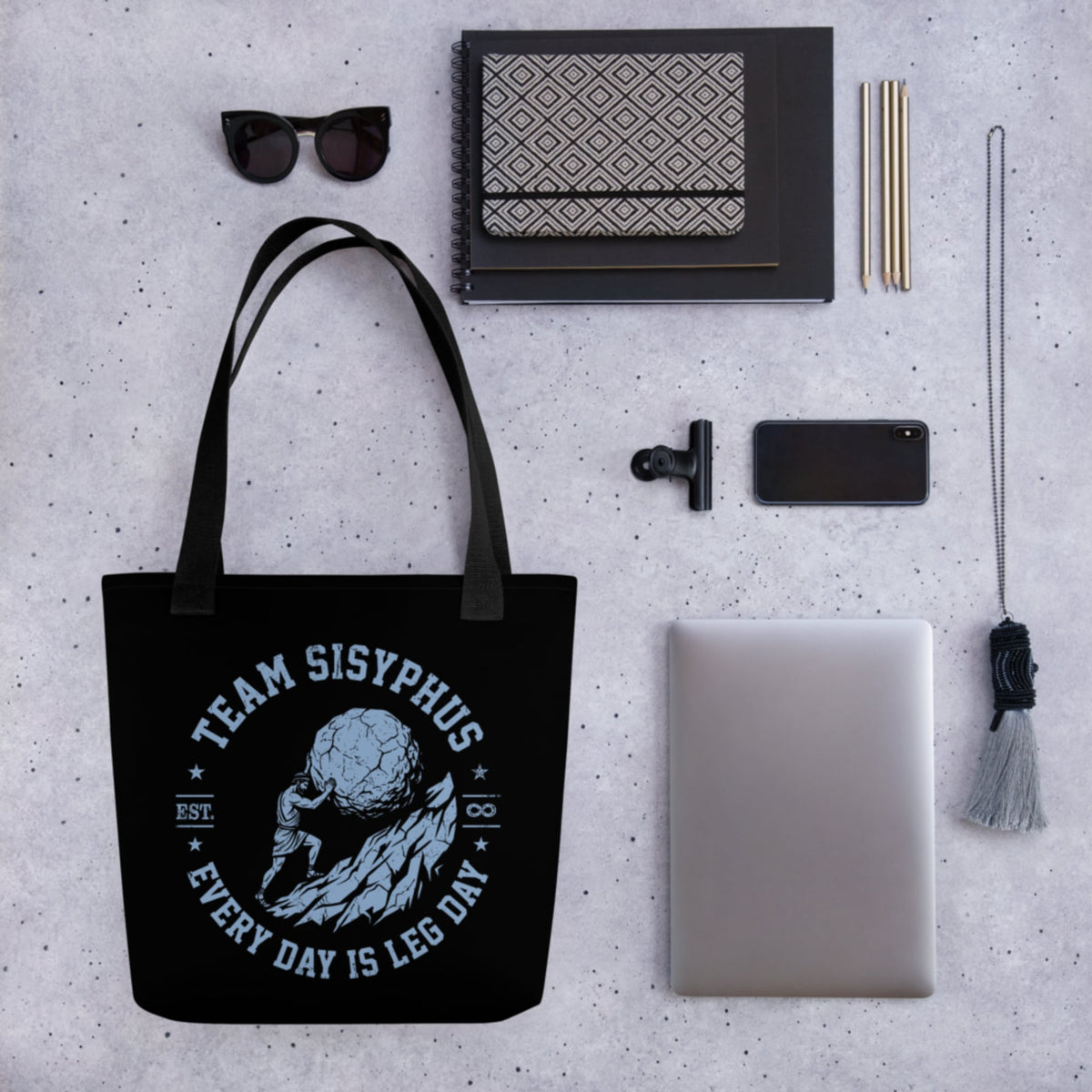 Team Sisyphus Bag - history buff gift by HistoHead