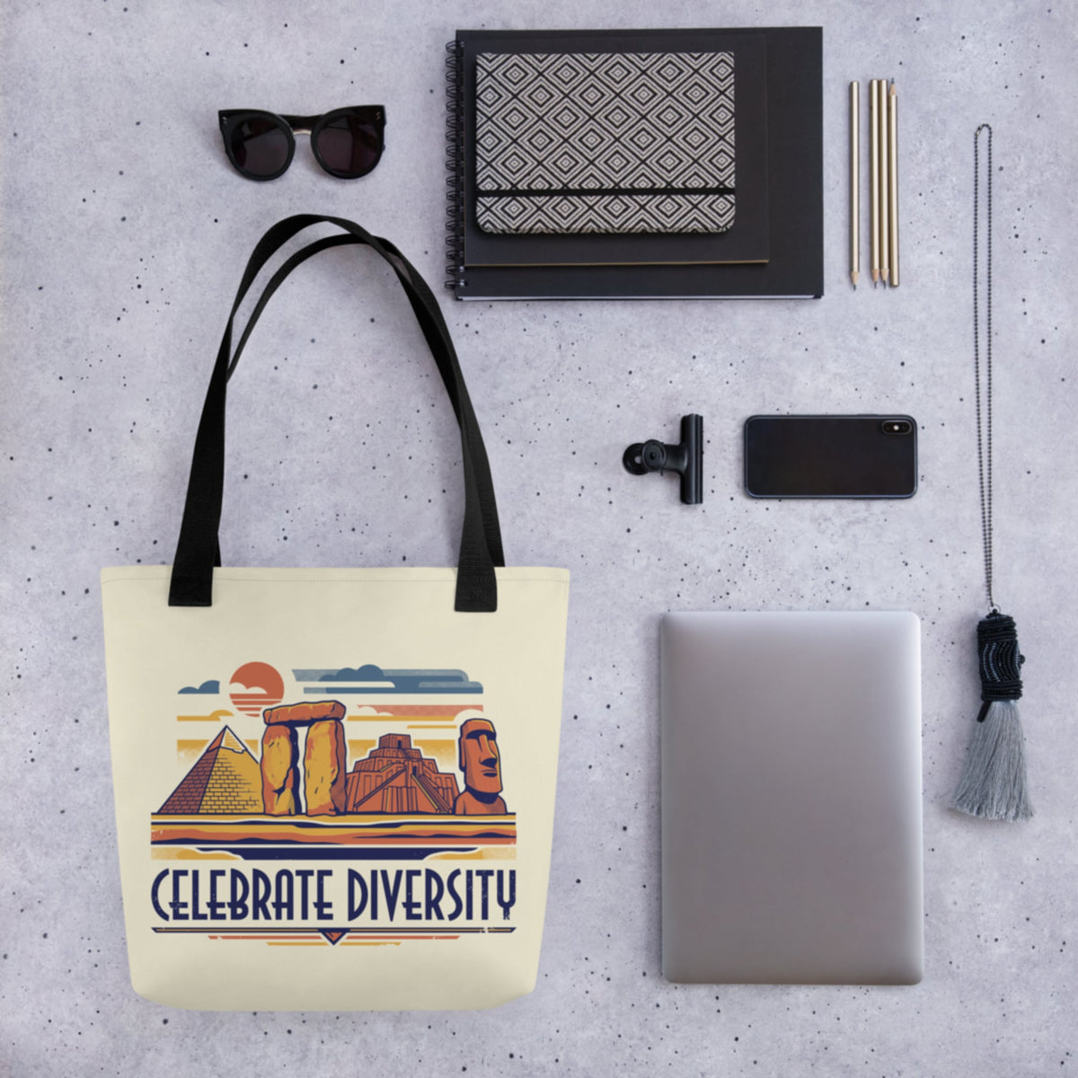 Celebrate Diversity Stone Wonders Bag - history buff gift by HistoHead
